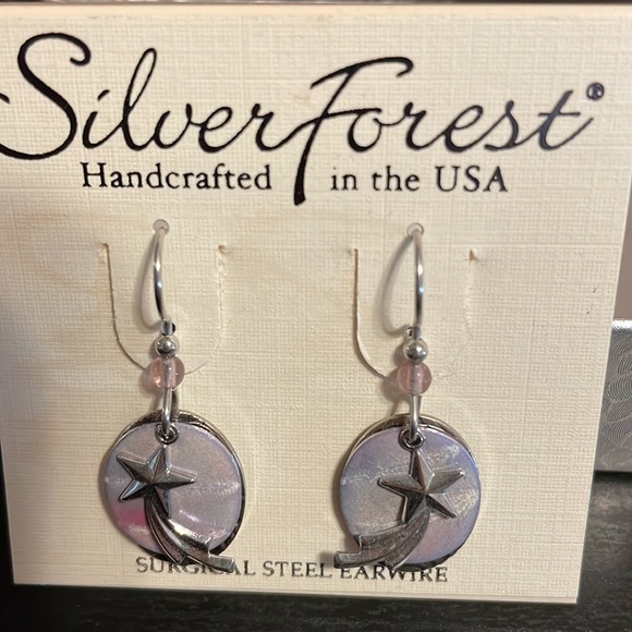 Purple earrings and ring set - Picture 2 of 4